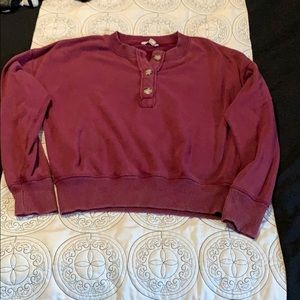 Henley sweatshirt